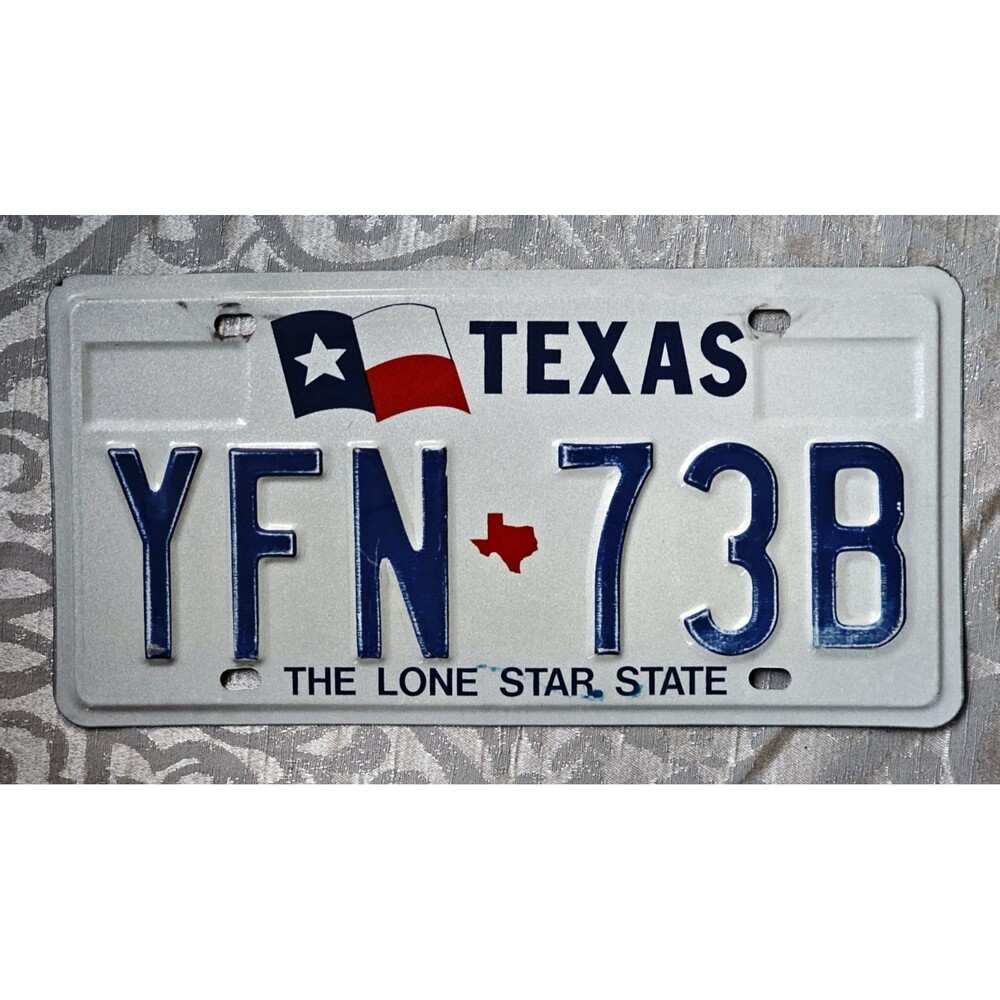 TEXAS LONE STAR STATE LICENSE PLATE